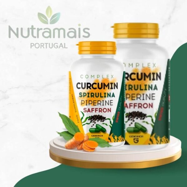 Curcumin Spirulina Piperine Saffron – Suplemento Natural Auxilia na Queima de Gordura - Image 3