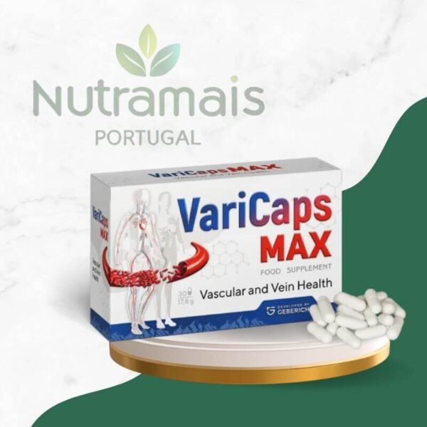 VariCaps MAX – Suplemento Natural Varizes e Circulação Sanguínea - Image 2