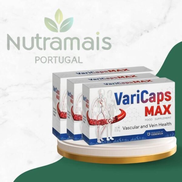 VariCaps MAX – Suplemento Natural Varizes e Circulação Sanguínea - Image 3